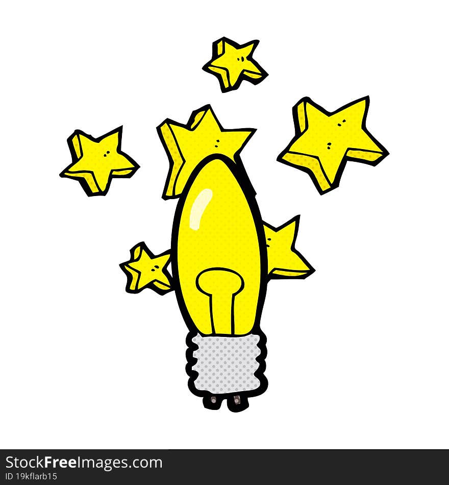 cartoon light bulb