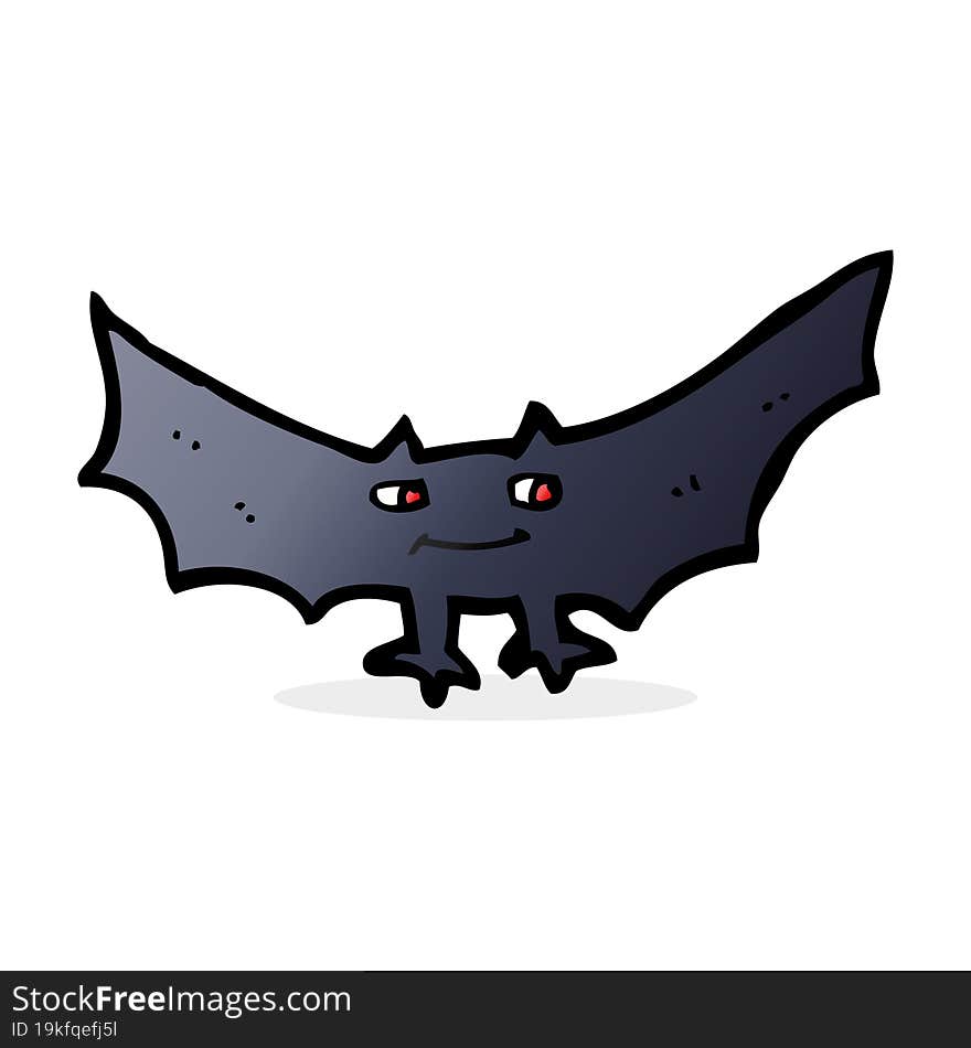 cartoon spooky vampire bat