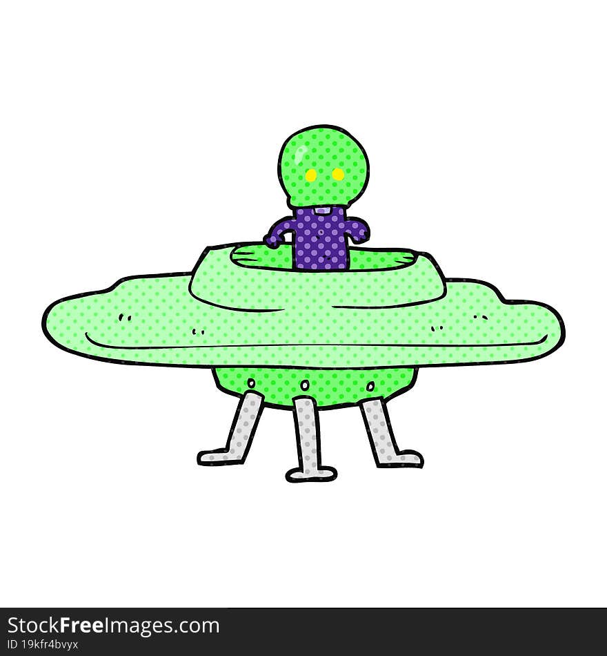 Cartoon Flying Saucer