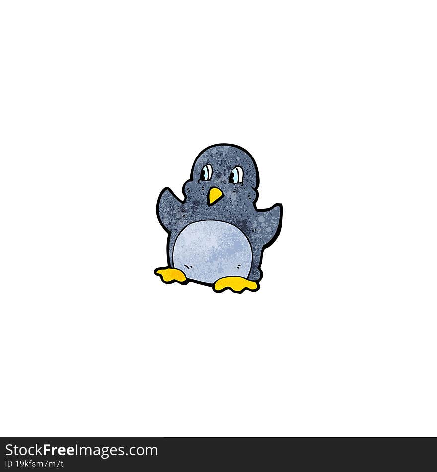 funny cartoon penguin