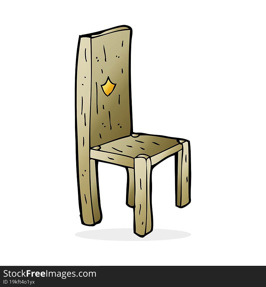 cartoon old chair