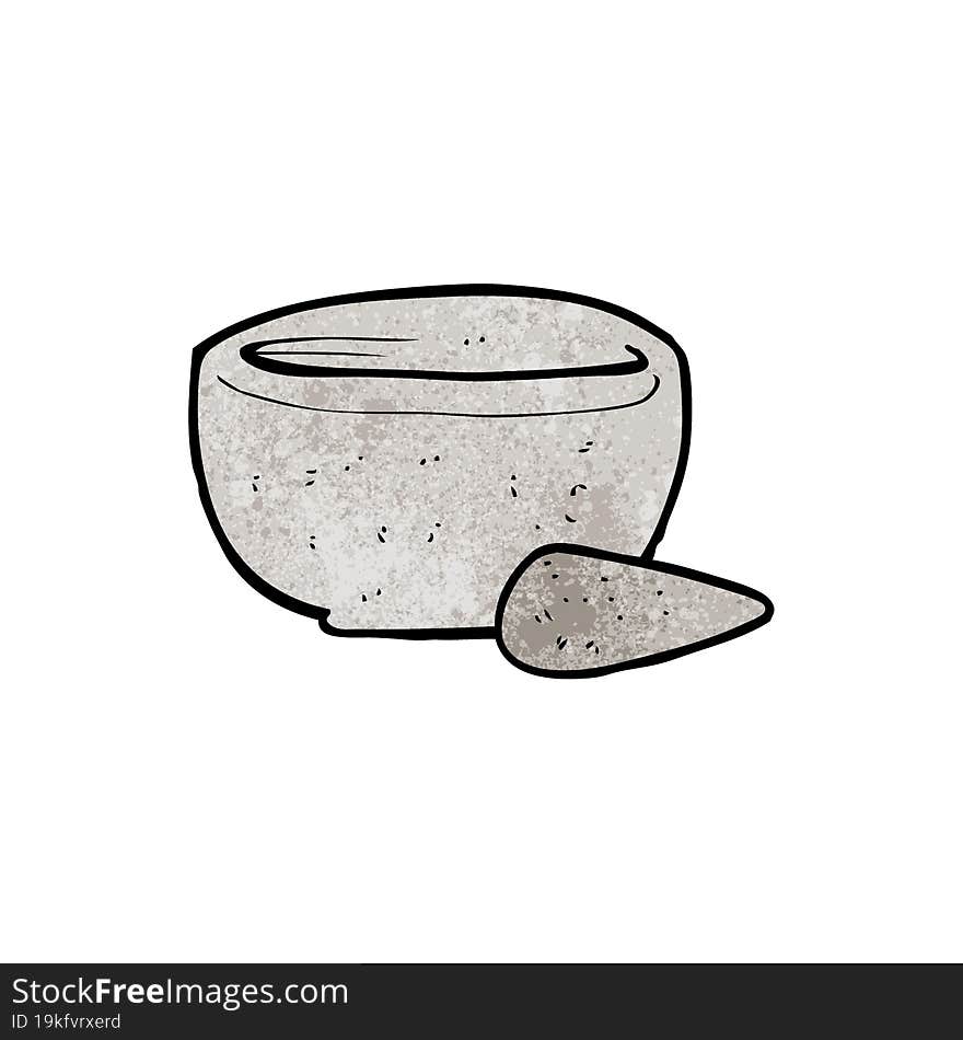 cartoon pestle and mortar