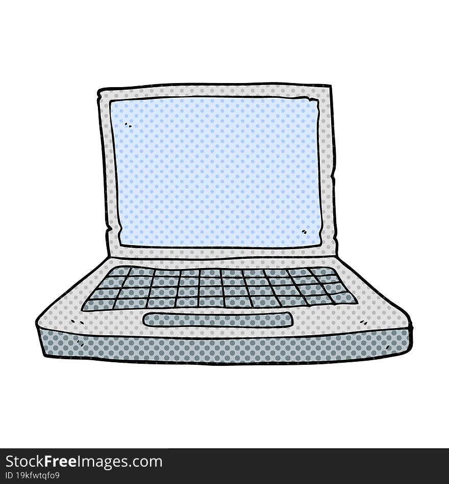 Cartoon Laptop Computer