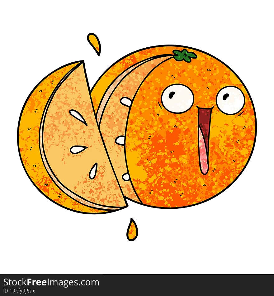 crazy cartoon orange. crazy cartoon orange