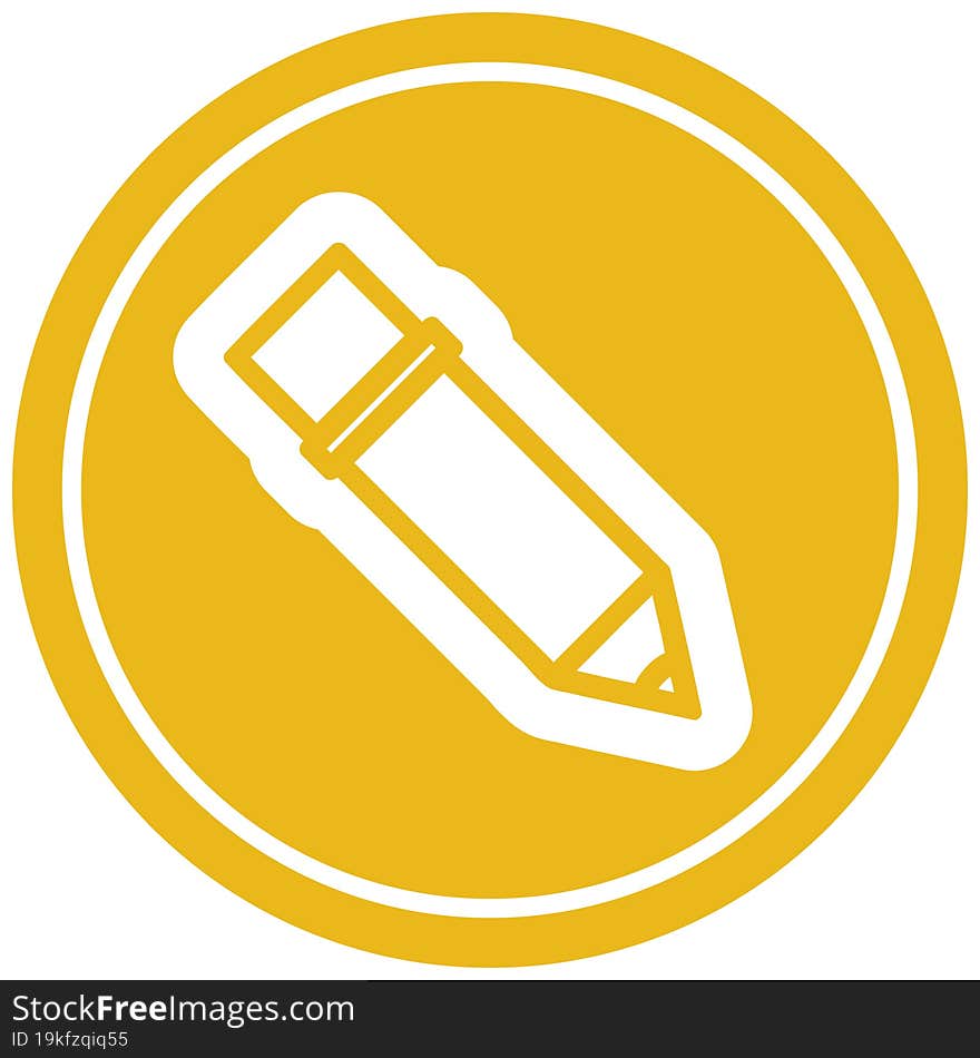 simple pencil icon symbol