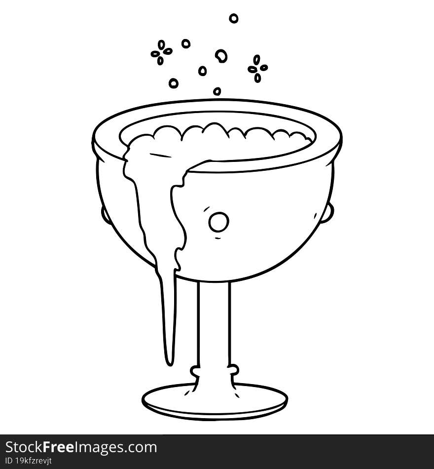 cartoon magic goblet. cartoon magic goblet