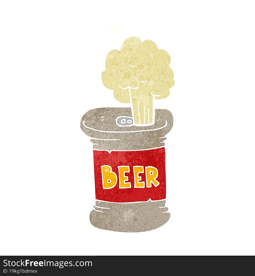 cartoon beer can