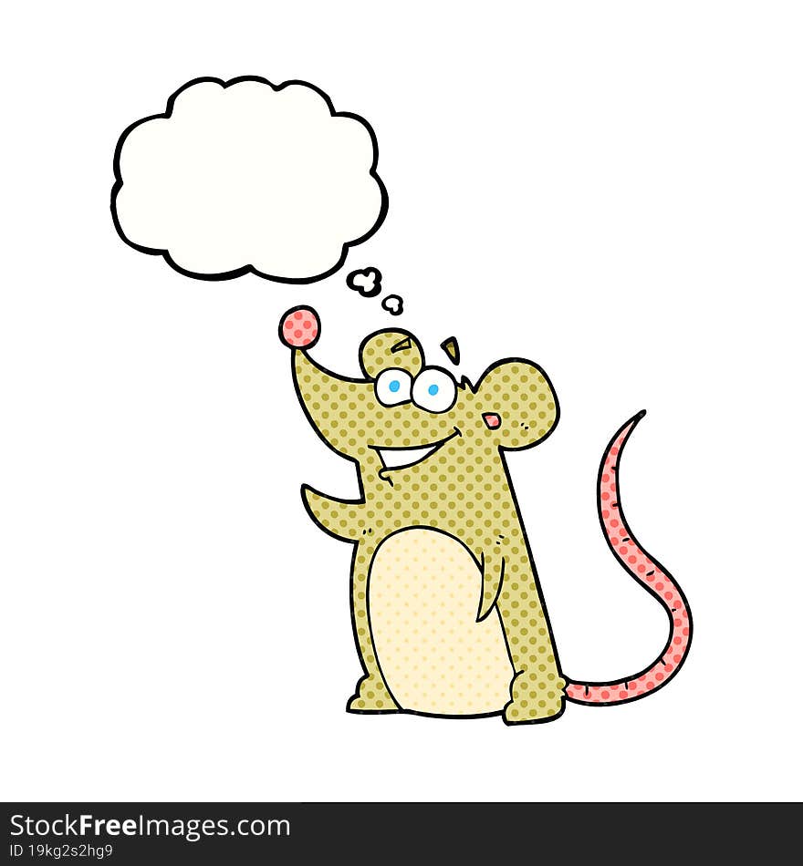 thought bubble cartoon mouse