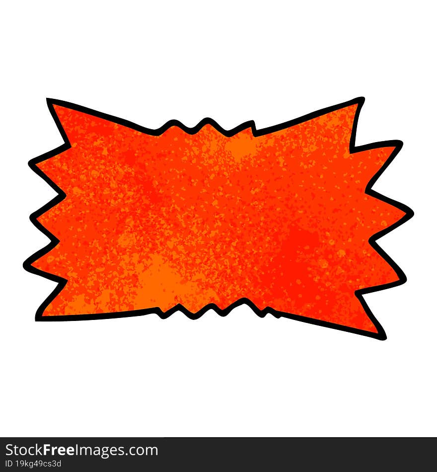 cartoon doodle explosion symbol