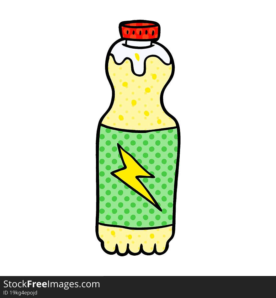 cartoon soda bottle. cartoon soda bottle