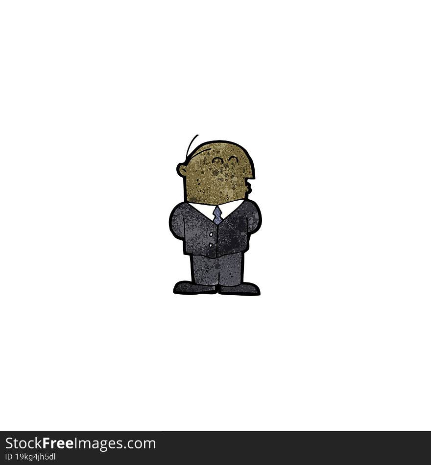 cartoon businessman