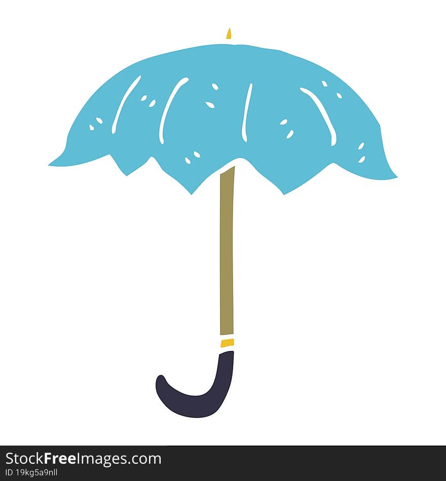 cartoon doodle open umbrella