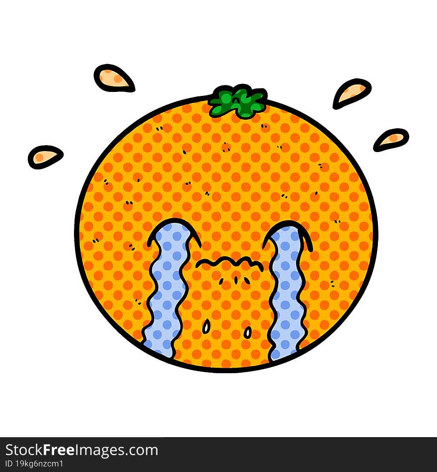 cartoon orange. cartoon orange