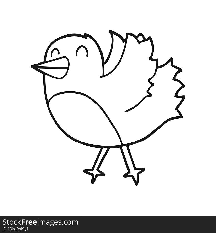 cartoon bird