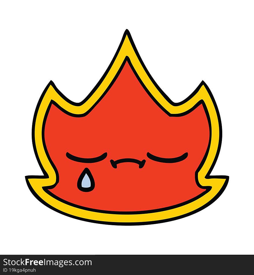 cute cartoon of a fire. cute cartoon of a fire