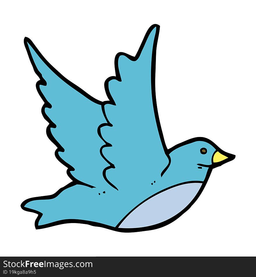 Cartoon Flying Bird