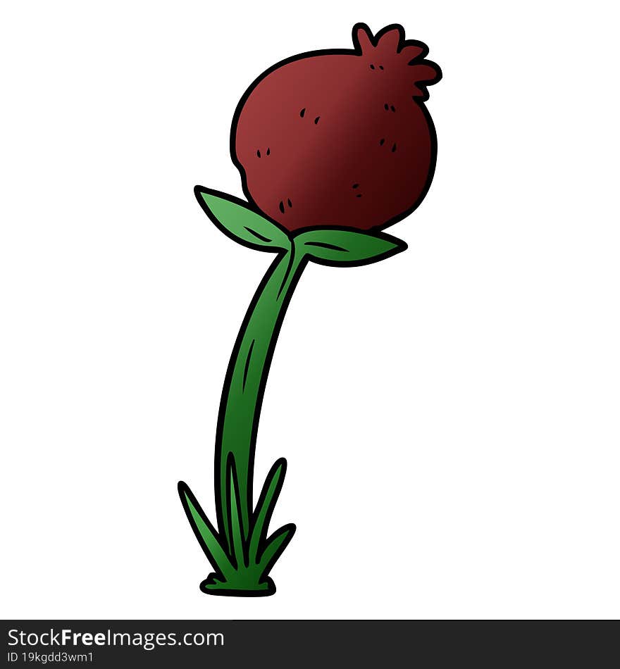 cartoon poppy. cartoon poppy