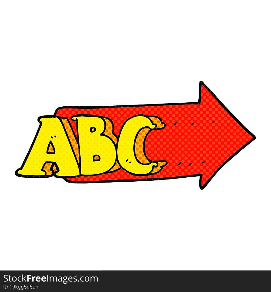 cartoon ABC symbol