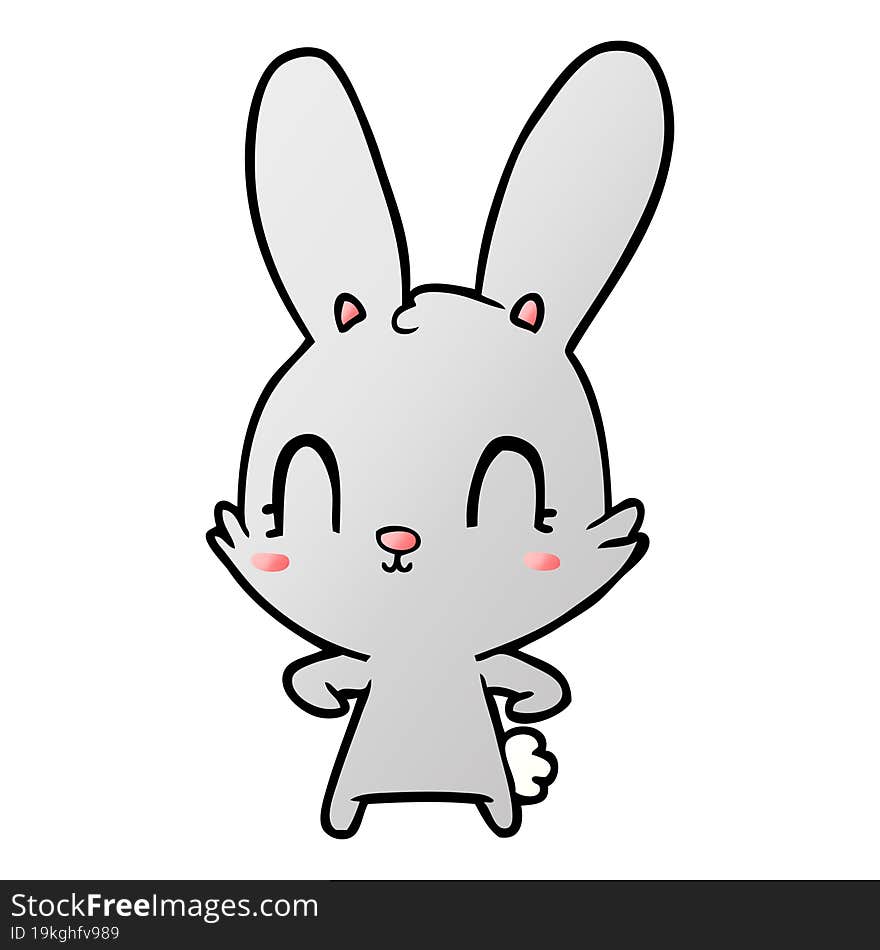 cute cartoon rabbit. cute cartoon rabbit