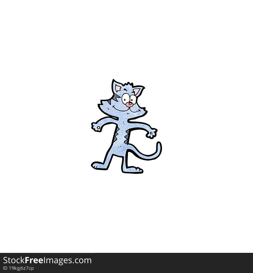 Funny Cartoon Cat