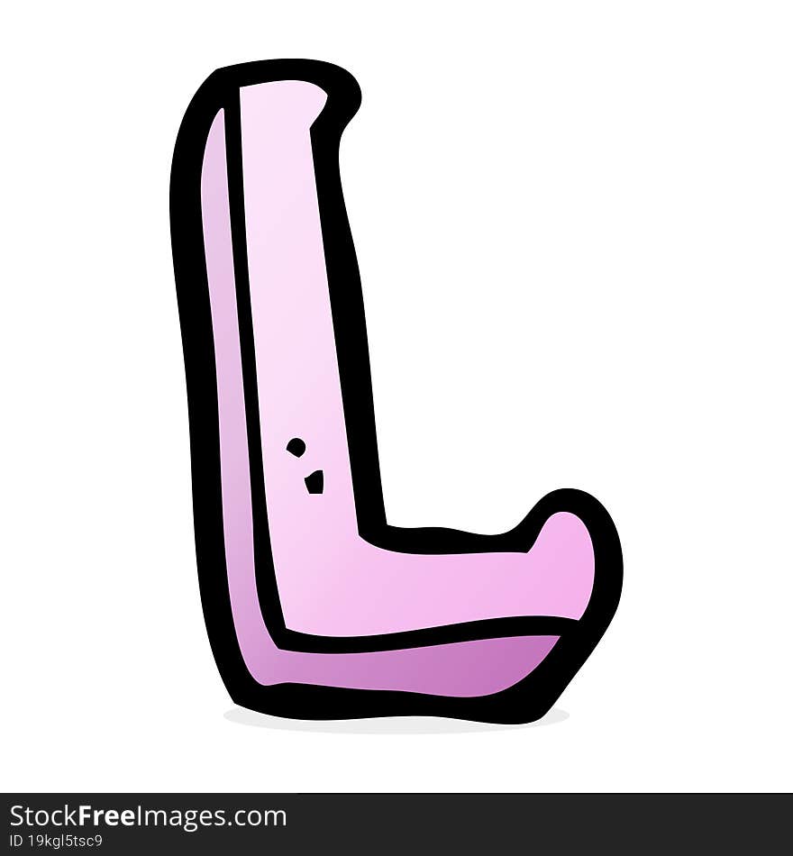 Cartoon Letter L