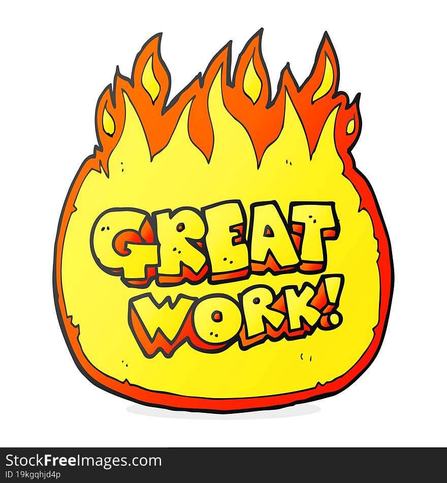 great work cartoon symbol