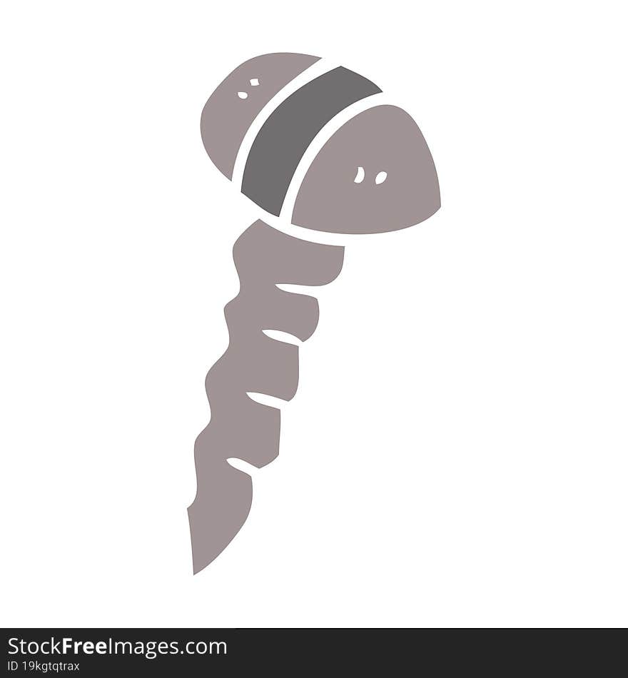 cartoon doodle of a screw