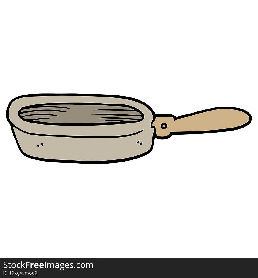 Cartoon Doodle Of A Frying Pan