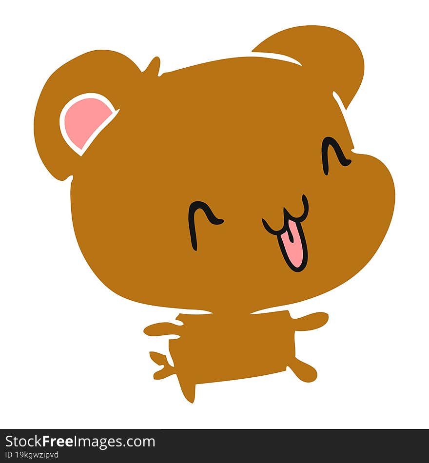 Cartoon Kawaii Cute Happy Bear