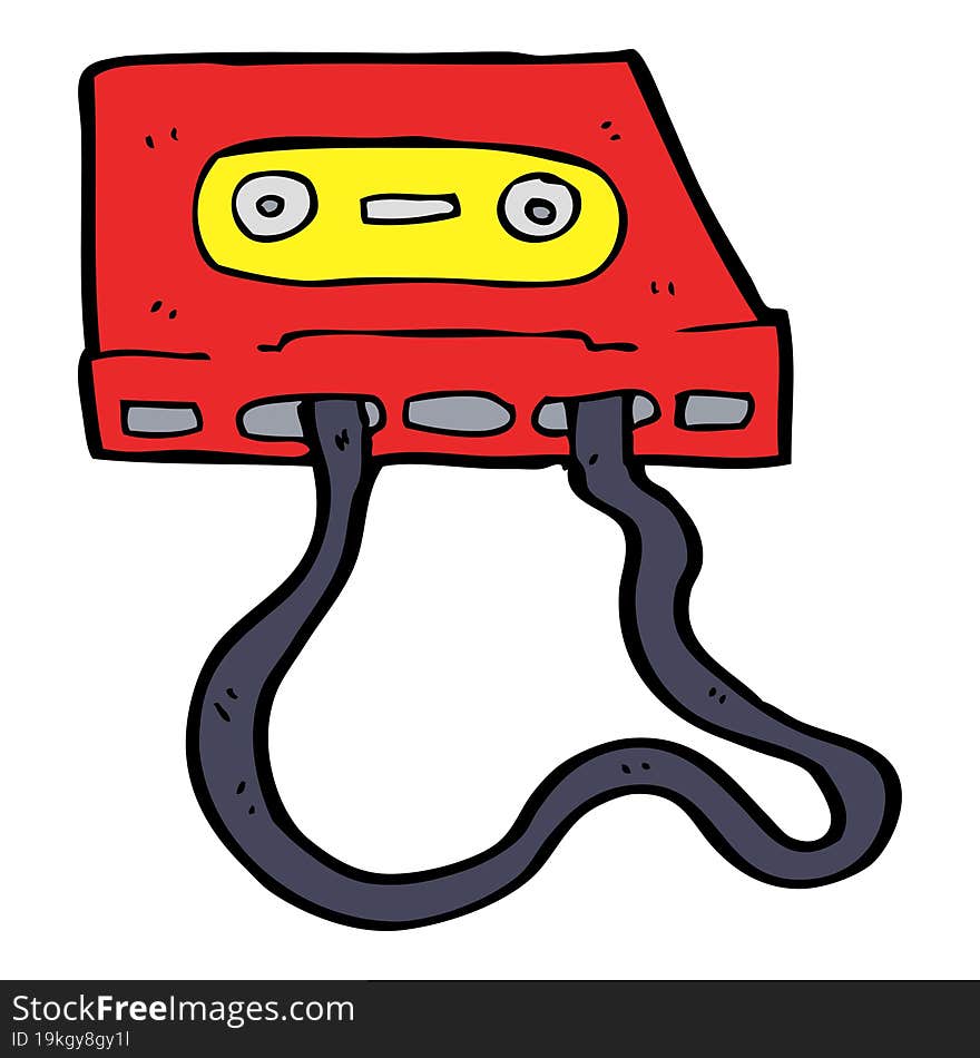 cartoon cassette tape