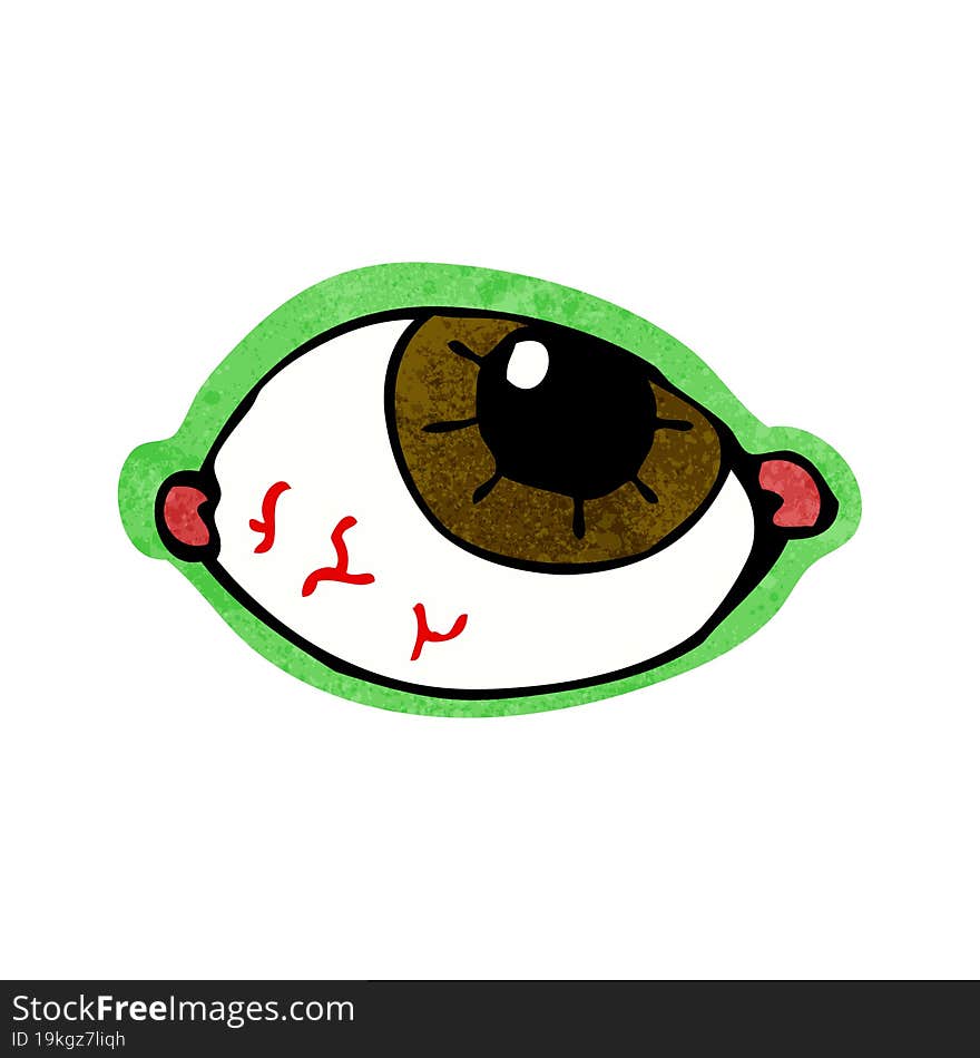 cartoon spooky eye