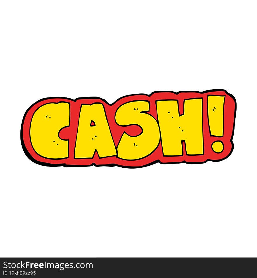 cartoon cash symbol