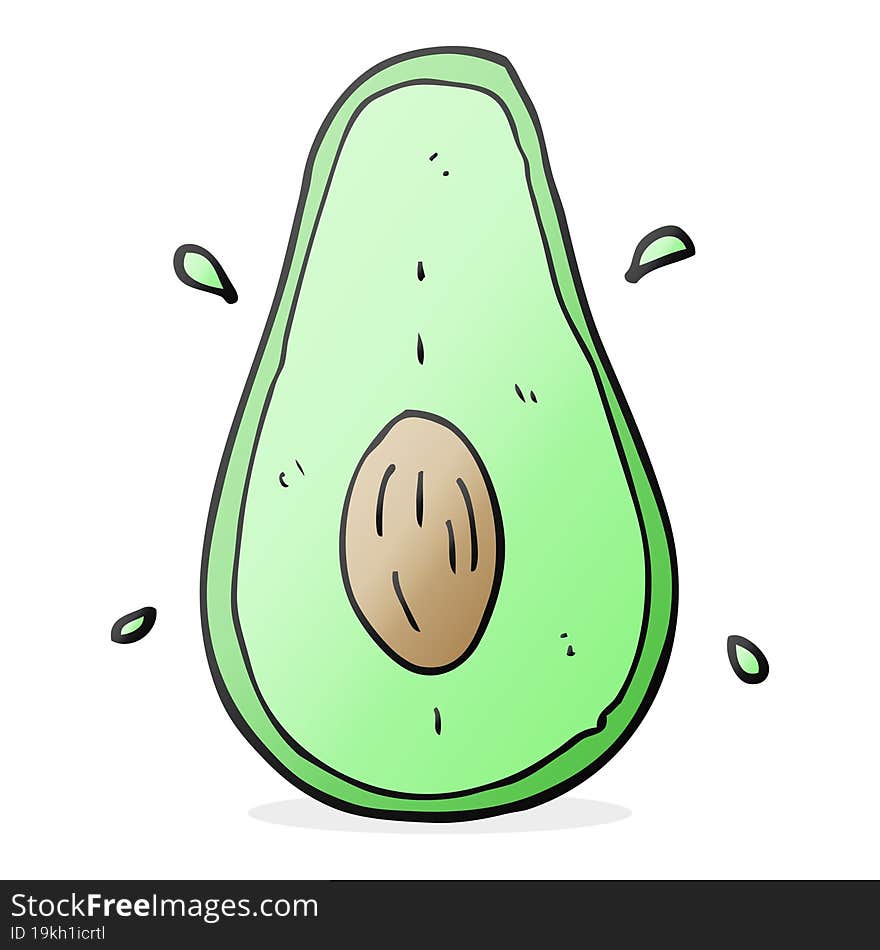 Cartoon Avocado