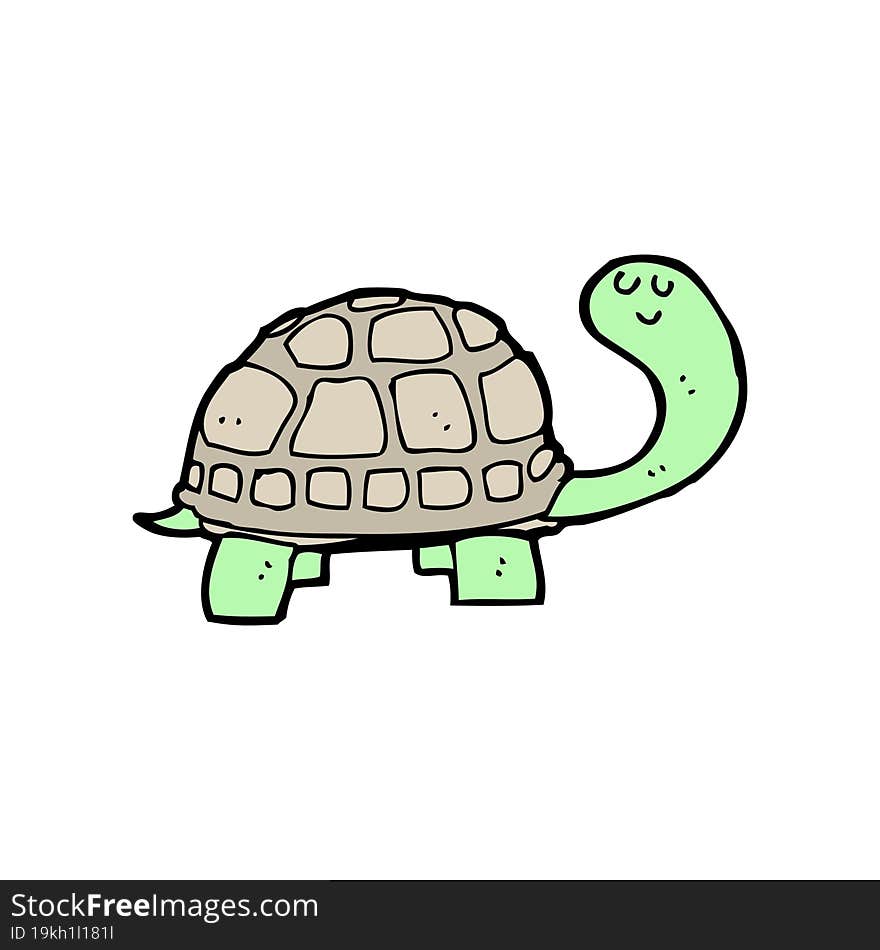 cartoon happy tortoise