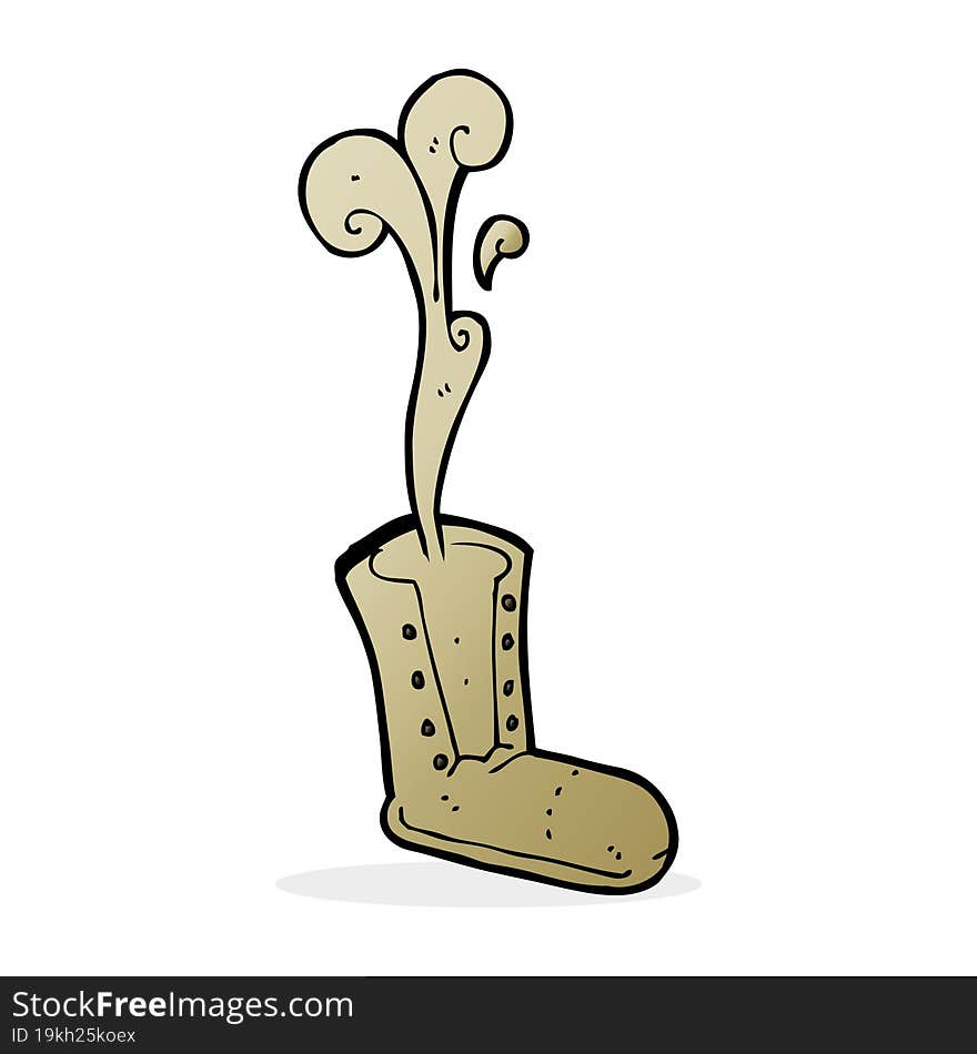 cartoon old boot