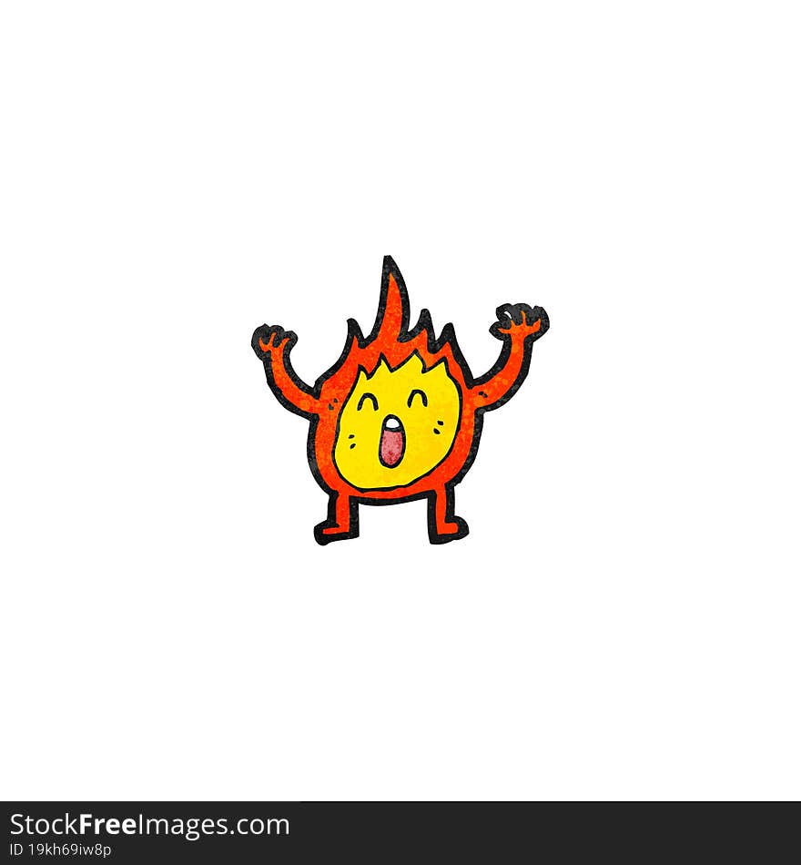 cartoon flame