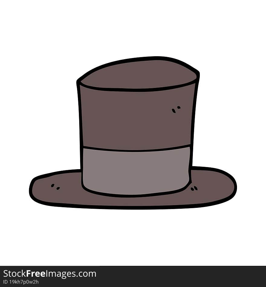 cartoon top hat