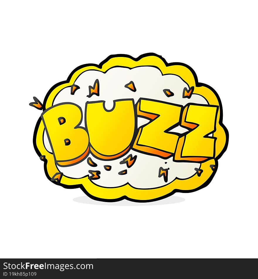 cartoon buzz symbol