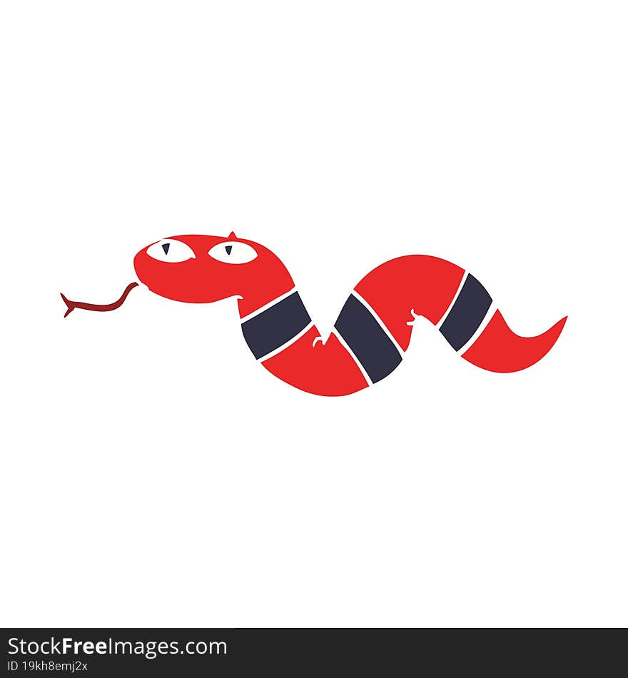 Cartoon Doodle Of A Snake