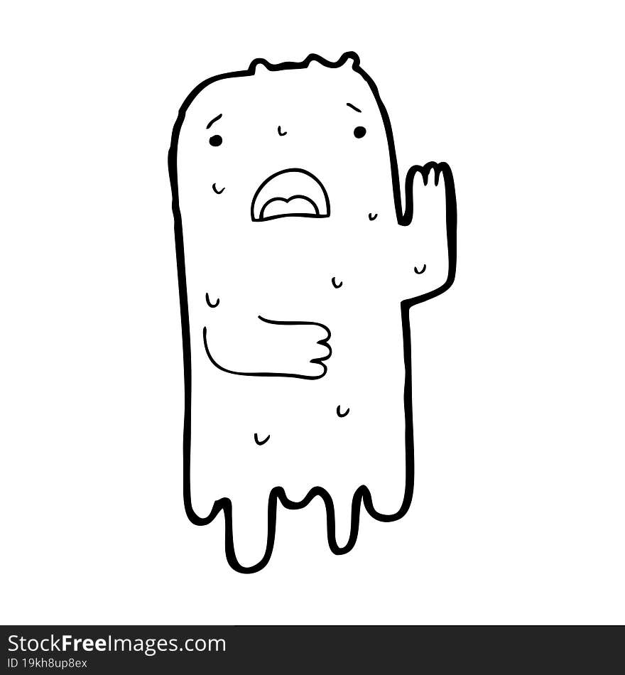 cartoon ghost