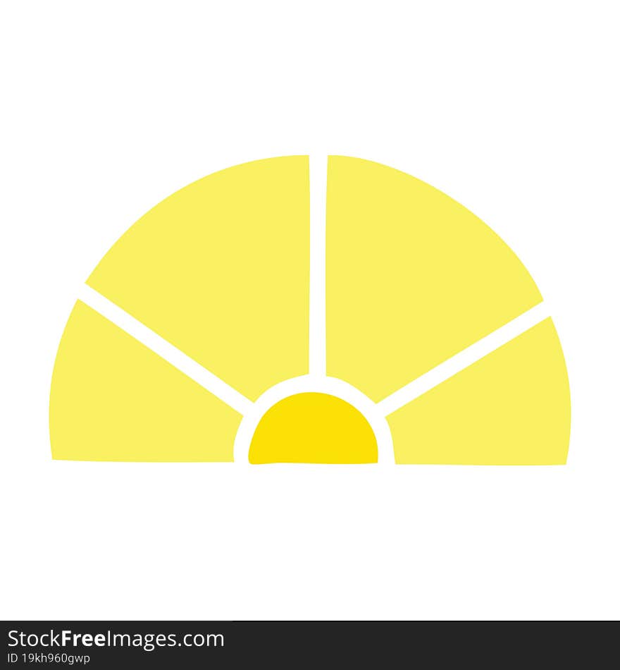 flat color retro cartoon math equipment