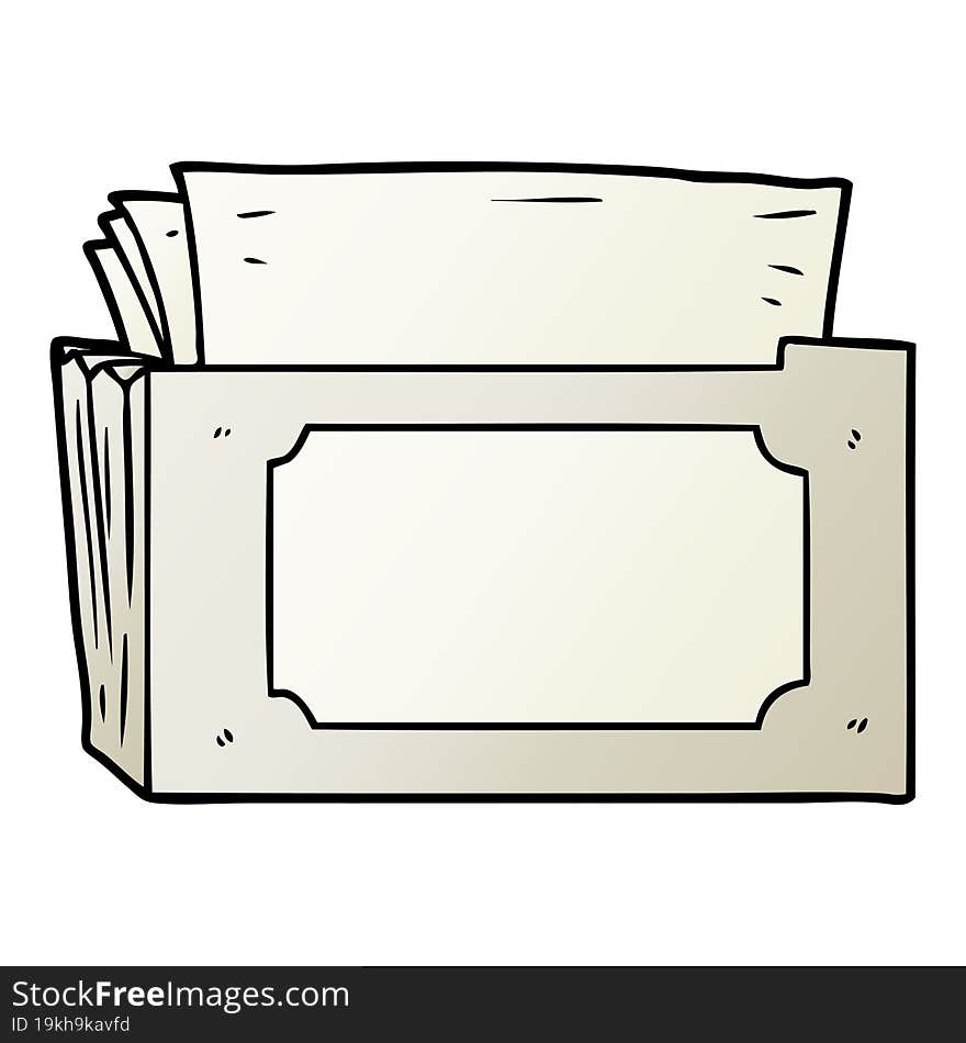 cartoon folder of files. cartoon folder of files