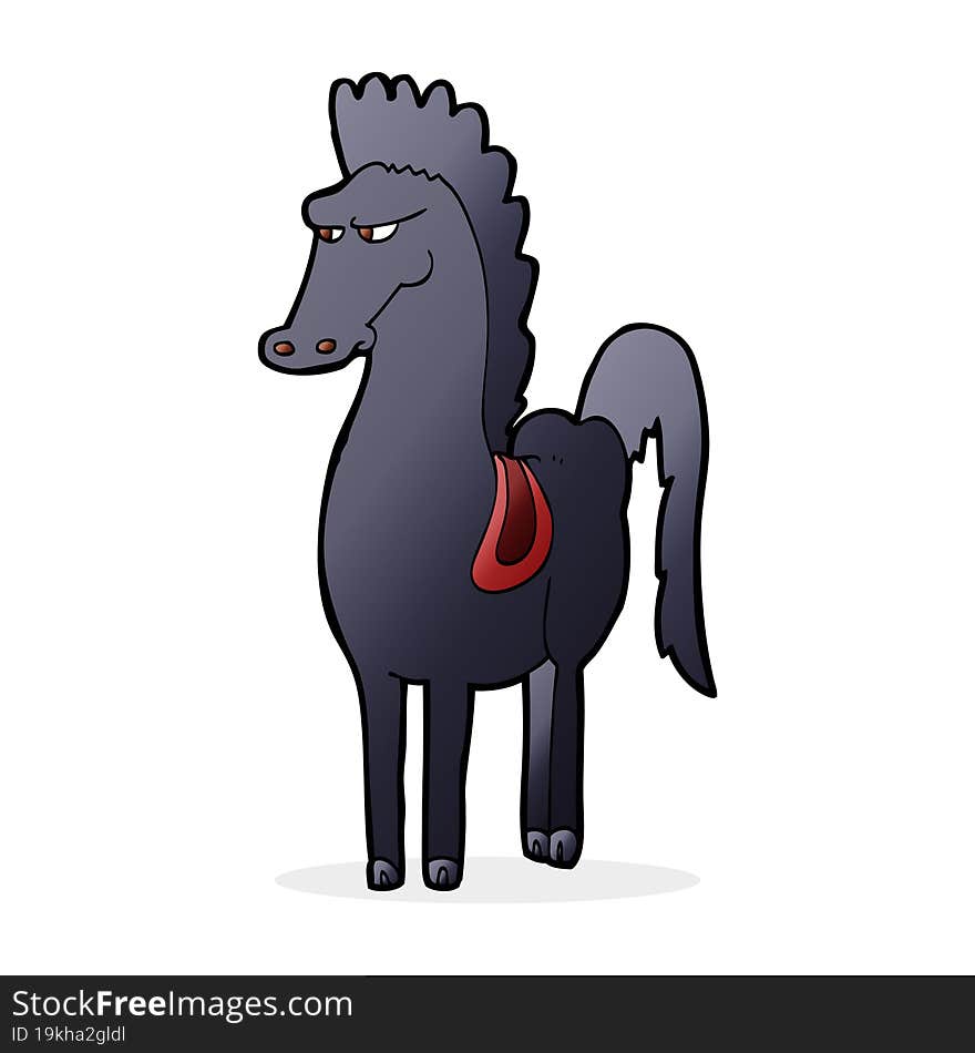 cartoon horse