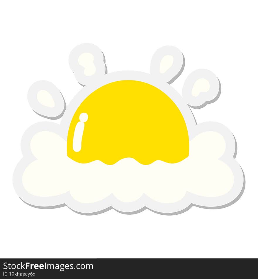 fried egg sticker