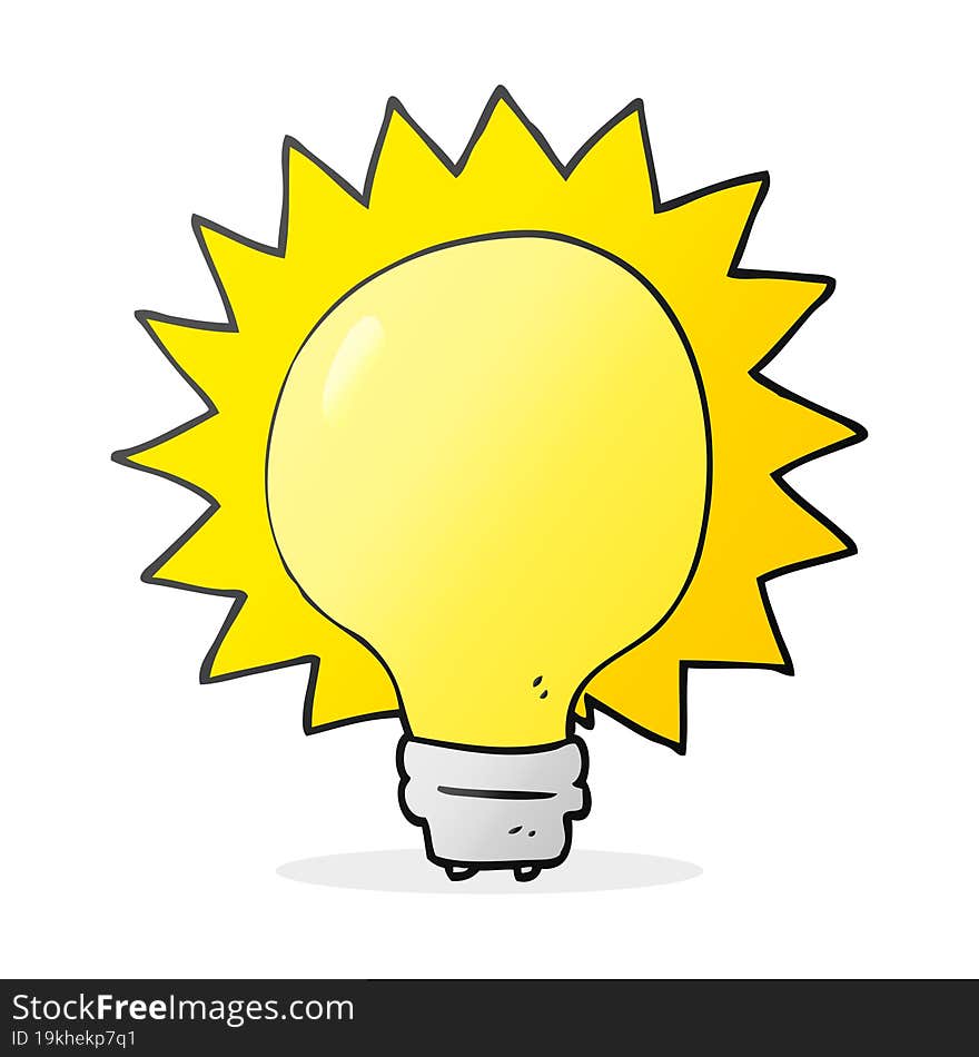 cartoon light bulb