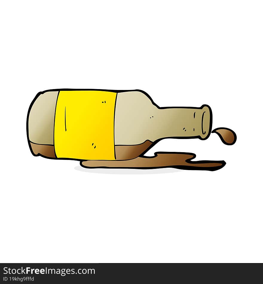 Cartoon Spilled Beer