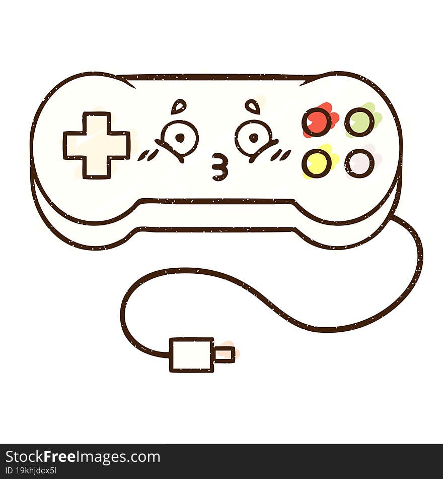 Console Controller Chalk Drawing