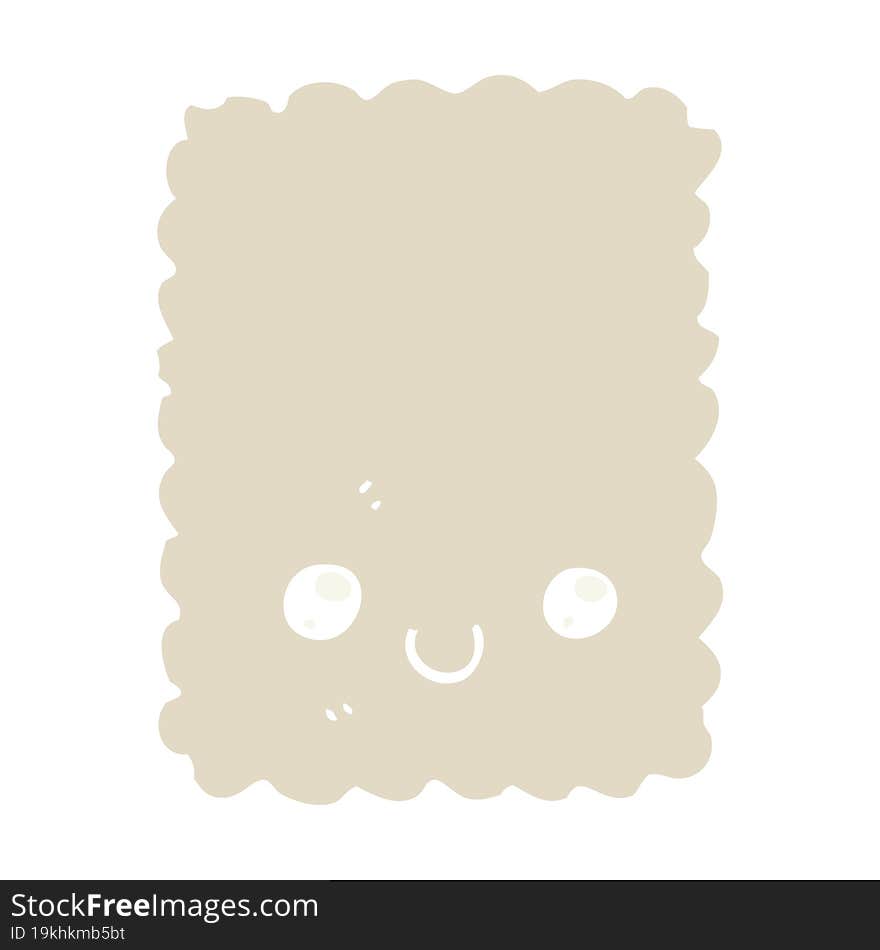 flat color style cartoon biscuit