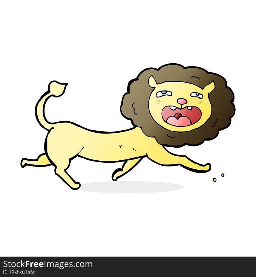 cartoon lion