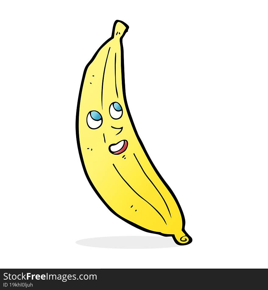 Cartoon Happy Banana